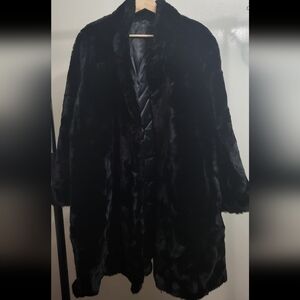 APPARENCE Paris Faux Fur Black Coat
